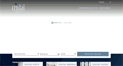 Desktop Screenshot of hoteiscristal.pt